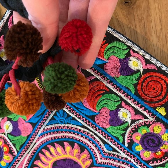 Thai Boho Shoulder Tote - Picture 3 of 14